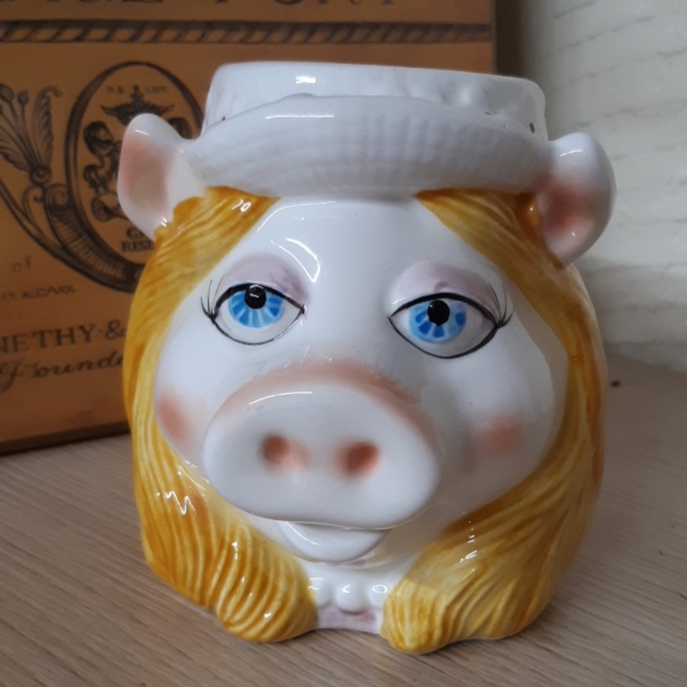 Muppets Coffee Cup Mug Decor cartoon kitchen nostalgic Miss Piggy pig